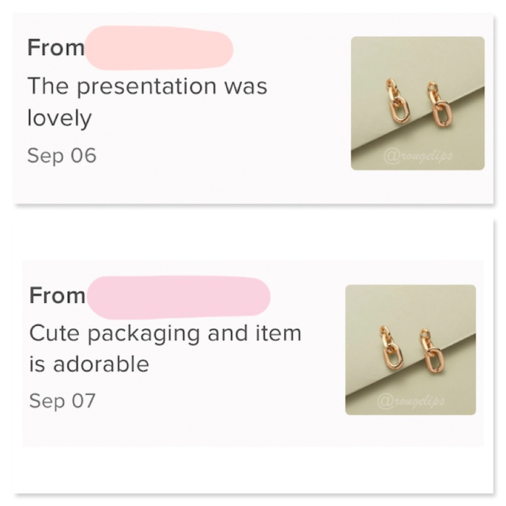 Gold Tone Earrings Link Style Fashion Jewelry - Picture 5 of 5